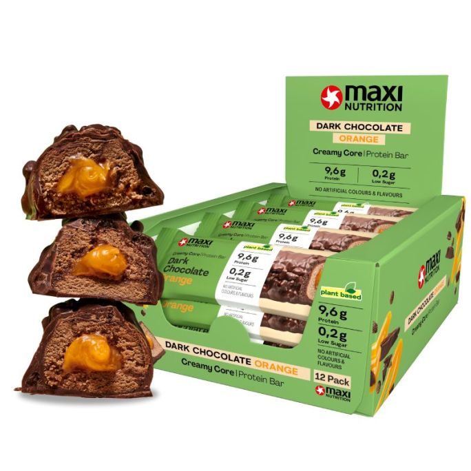 Barrita Proteica de Relleno Cremoso Vegana (12 unidades) Maxi Nutrition