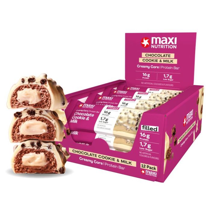 Barrita Proteica de Relleno Cremoso Maxi Nutrition (12 unidades)