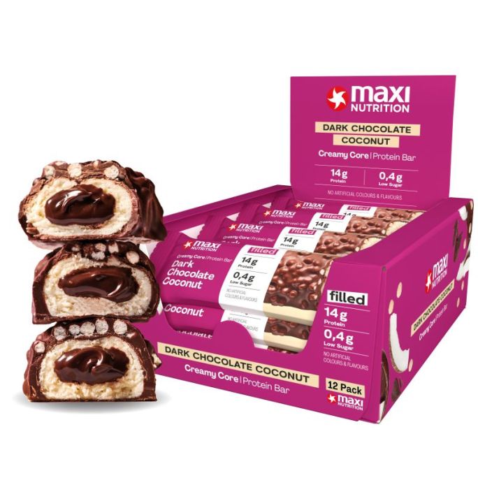 Barrita Proteica de Relleno Cremoso Maxi Nutrition (12 unidades)