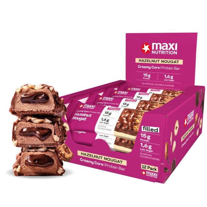 Barrita Proteica de Relleno Cremoso Maxi Nutrition (12 unidades)